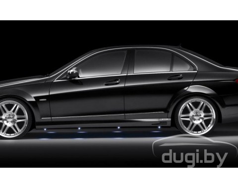 Нижние молдинги стекол (нерж.) для C-class (W203)